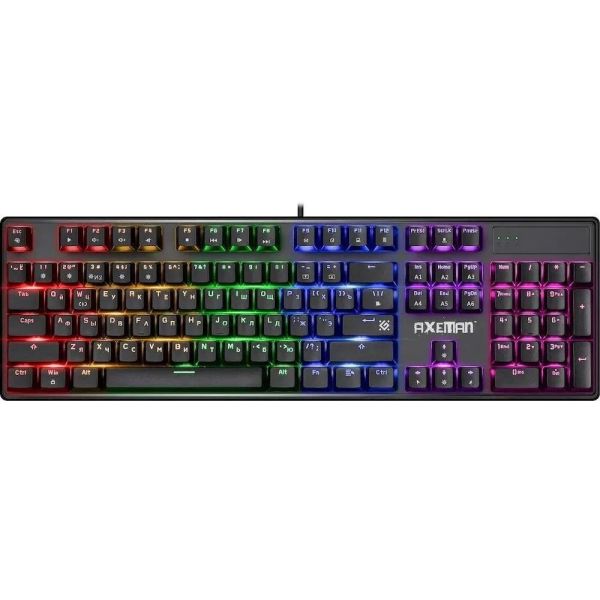 Клавиатура проводная Defender Axeman GK-302 RU USB, проводная, черный 45306