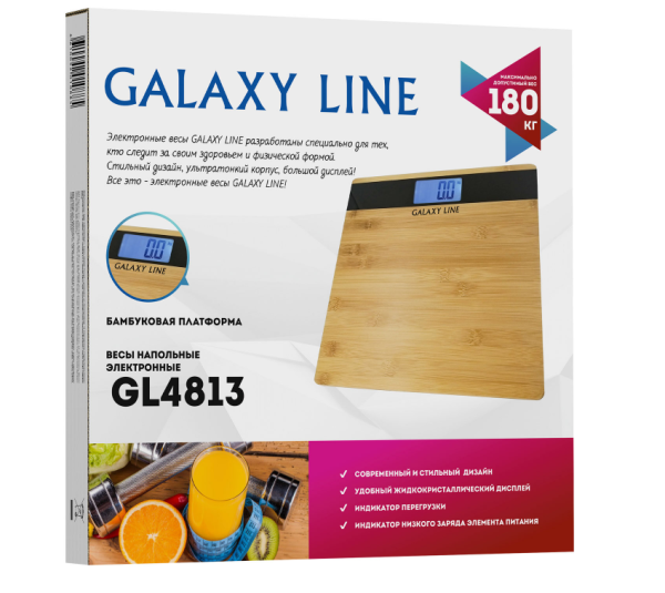 Напольные весы Galaxy Line GL 4813 бамбук